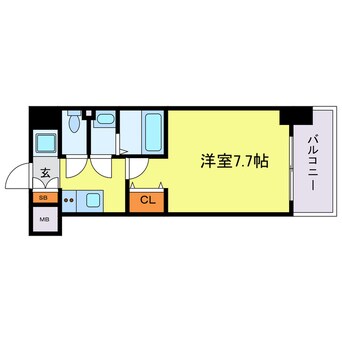 間取図 フォーリアライズ弁天町ノビア