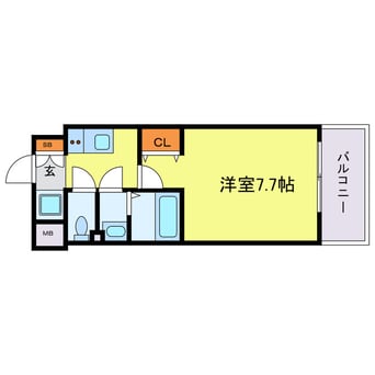 間取図 フォーリアライズ弁天町ノビア