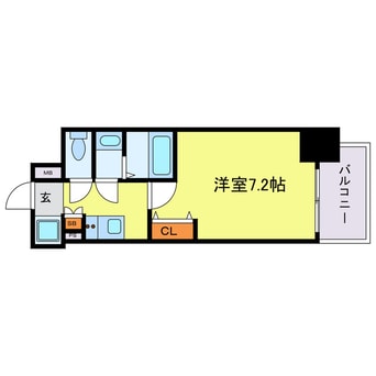 間取図 フォーリアライズ弁天町ノビア
