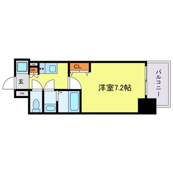 間取図 フォーリアライズ弁天町ノビア