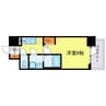 エスリード弁天町NORTH RESIDENCE 1Kの間取り