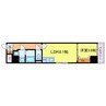 Taiwa Arun Yodoyabashi 1LDKの間取り