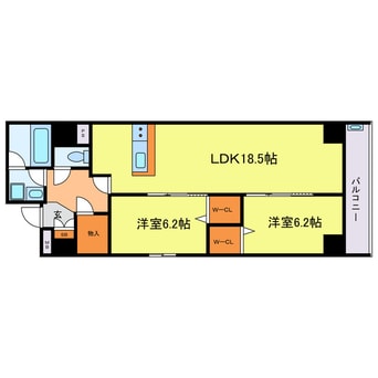 間取図 Taiwa Arun Yodoyabashi