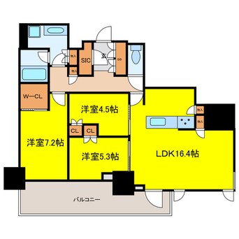 間取図 グランドメゾン上町台レジデンスタワー