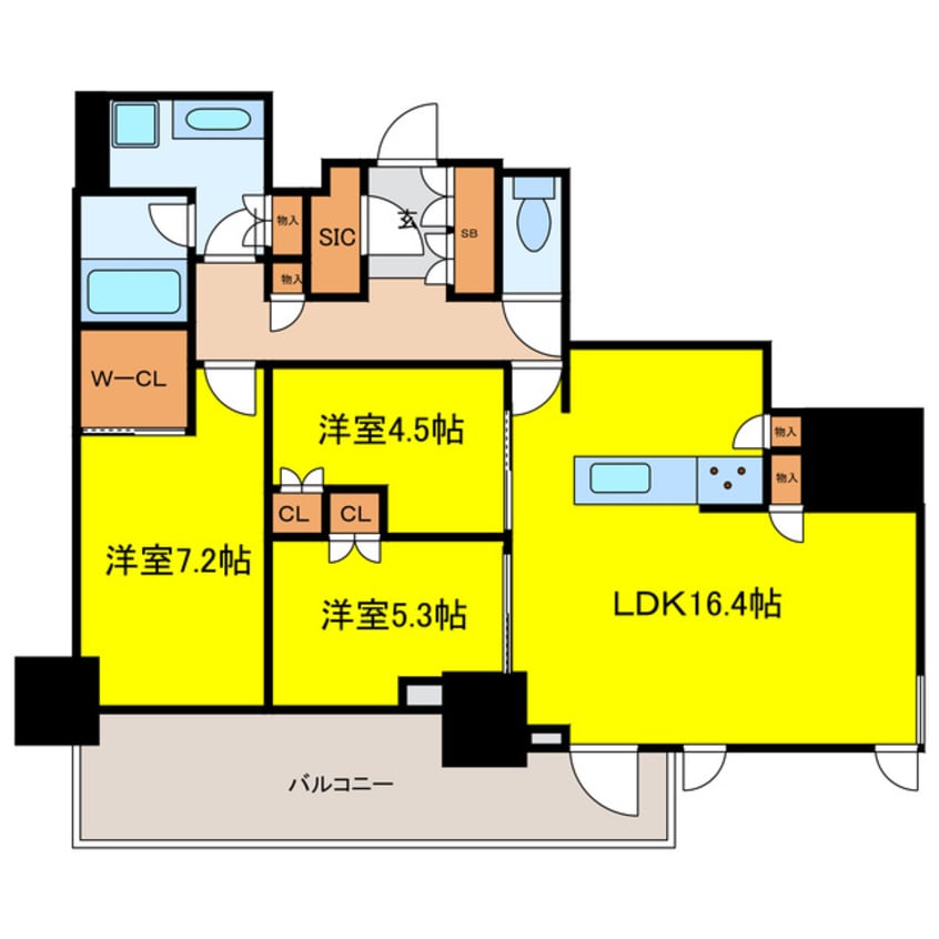間取図 グランドメゾン上町台レジデンスタワー