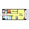 セントリヴィエ大阪梅田 1LDKの間取り