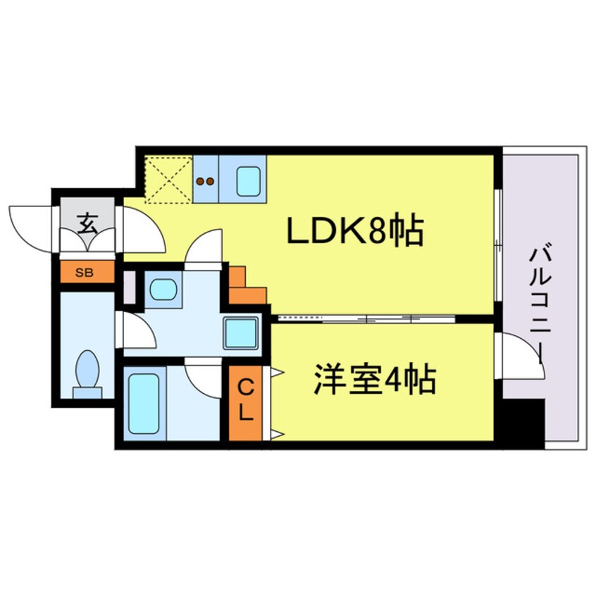 間取図 ブエナビスタ高津タワー