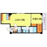 ソラシアレジデンス九条 1LDKの間取り