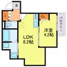 H-maison塚本Ⅲ 1LDKの間取り
