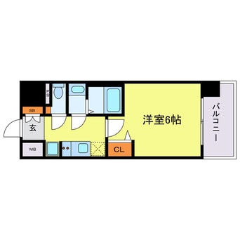 間取図 アドバンス大阪ビヤン