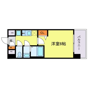 間取図 アドバンス大阪ビヤン