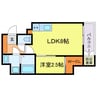 Krystal　Fimeth　2番館 1LDKの間取り
