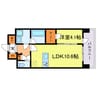 LA GRACE SENBAYASHI 1LDKの間取り