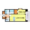 LA GRACE SENBAYASHI 1LDKの間取り