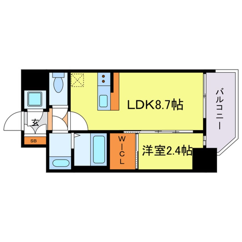 間取図 セレニテ新大阪グランデ　ミリュー