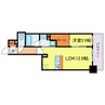 リビオメゾン新大阪 1LDKの間取り