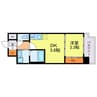 セレニテ南堀江エクラ 1DKの間取り