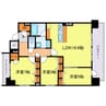 スプランディッド本町東DUE 3LDKの間取り