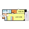 セレニテフラン谷町四丁目 1LDKの間取り