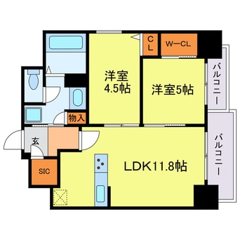 間取図 ルフォンプログレ新町