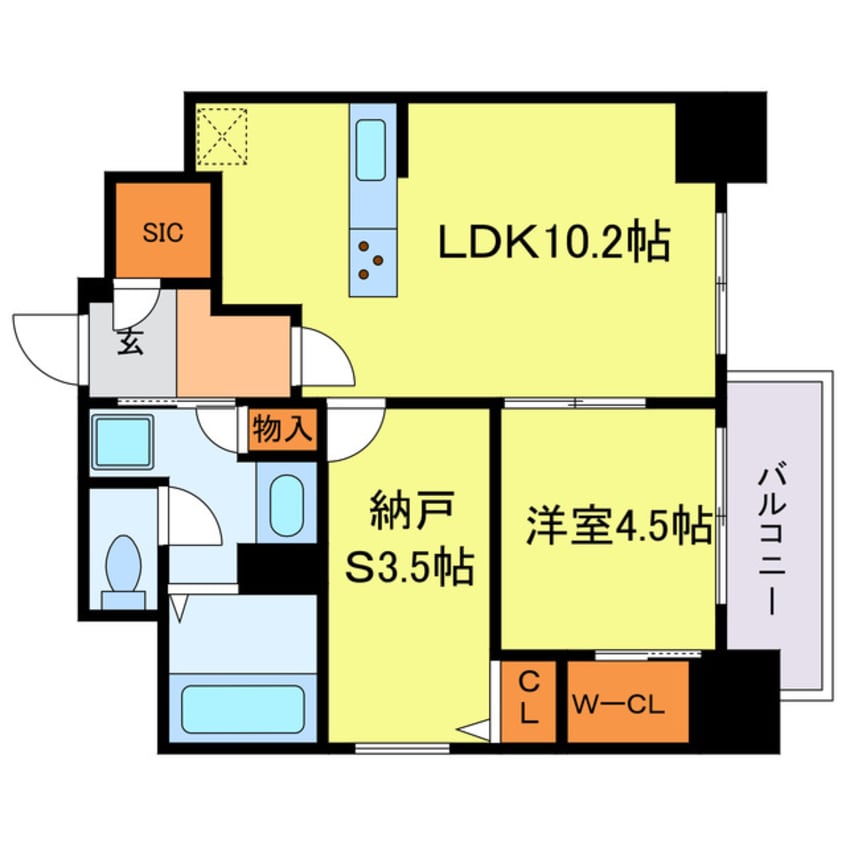 間取図 ルフォンプログレ新町