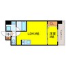 スプランディッド弁天町WEST 1LDKの間取り