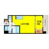スプランディッド弁天町WEST 1LDKの間取り