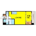 スプランディッド弁天町WESTの間取図