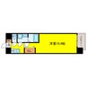 THE MUSIC COURT 1Kの間取り