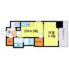 ワールドアイ大阪West Gate 1DKの間取り