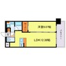 プレジオ三国ASIAN 1LDKの間取り