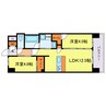 スプランディッド城東関目 2LDKの間取り