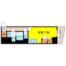 Metrosa谷町六丁目South 1Rの間取り
