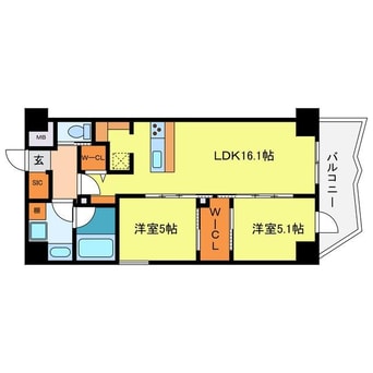 間取図 コンフォリア・リヴ谷町四丁目