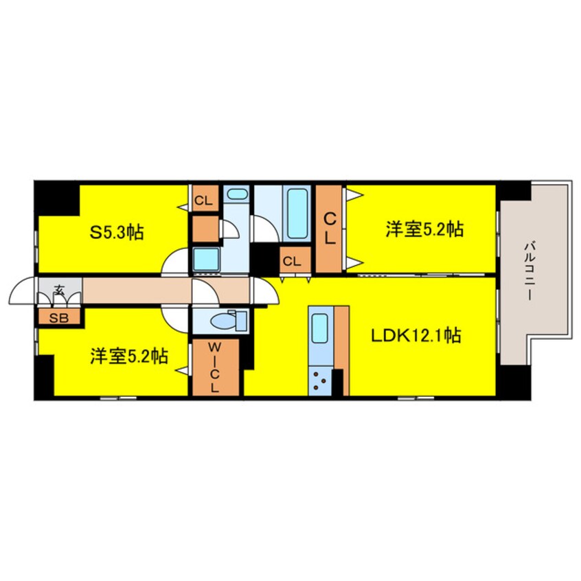 間取図 スプランディッドⅪ