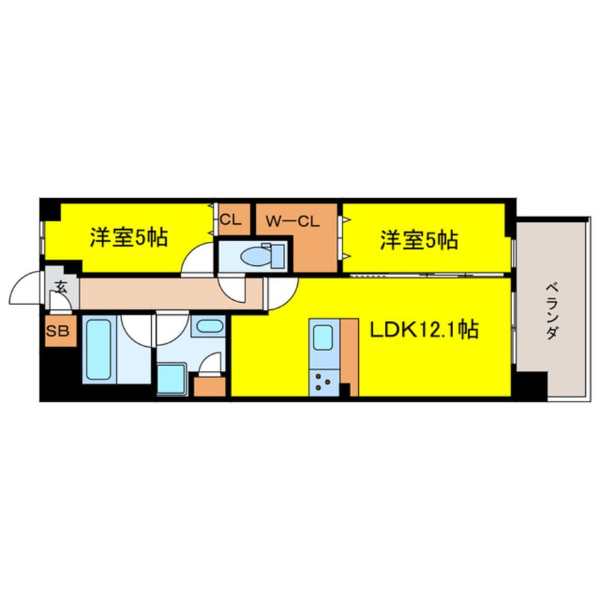 間取図 スプランディッドⅪ