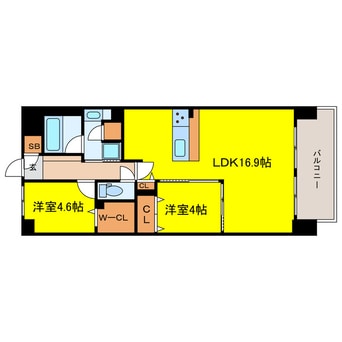 間取図 スプランディッドⅪ