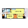コンフォリア・リヴ博労町一丁目 2LDKの間取り