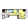 コンフォリア・リヴ博労町一丁目 1LDKの間取り