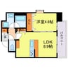 ルフォンプログレ南森町 1LDKの間取り