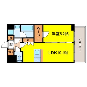間取図 スプランディッド弁天町DUE
