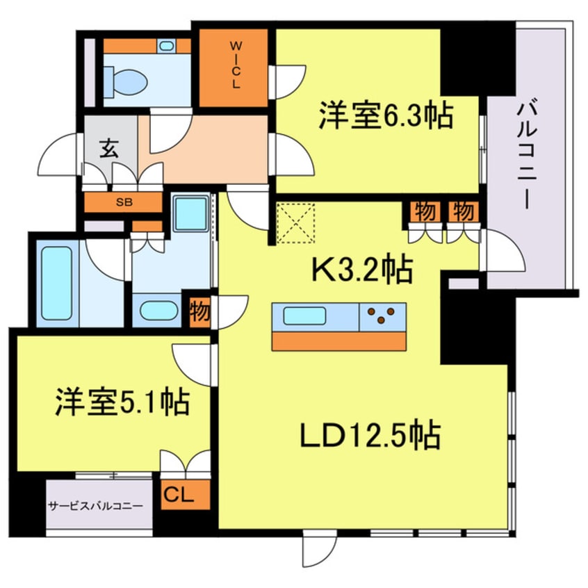 間取図 ザ・パークハウス大阪梅田タワー