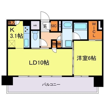 間取図 ジオエント梅田北リバーフロント