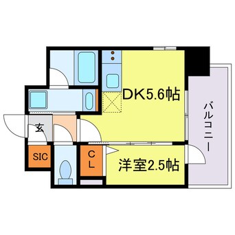 間取図 ジオエント梅田北リバーフロント