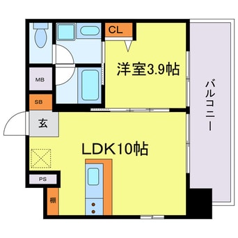 間取図 ジオエント梅田北リバーフロント