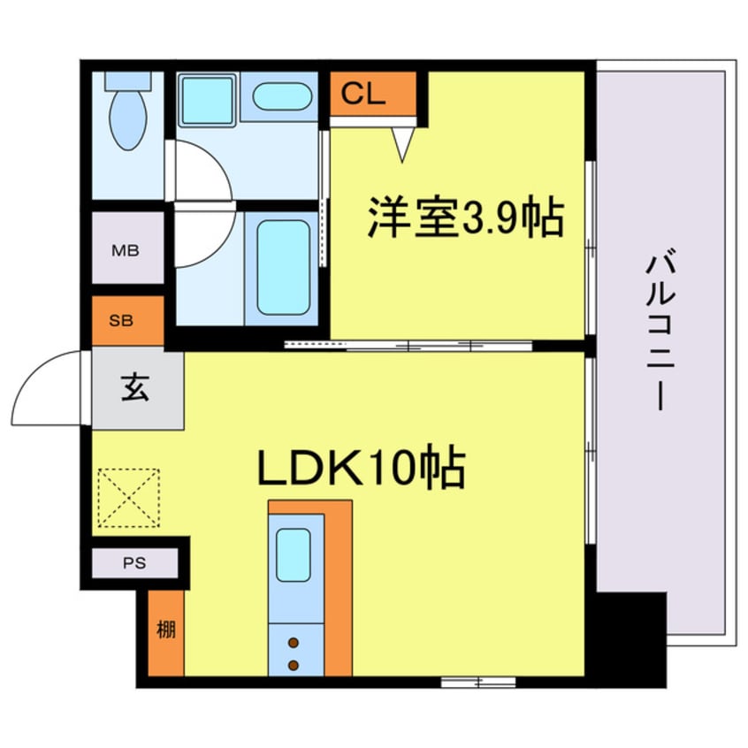 間取図 ジオエント梅田北リバーフロント