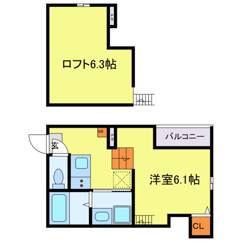 間取図 スカイフラット姫島