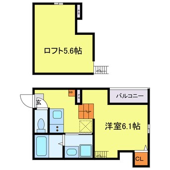 間取図 スカイフラット姫島