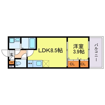 間取図 ジーメゾン姫島アウラ