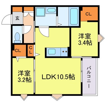 間取図 REGALEST-KLC塚本